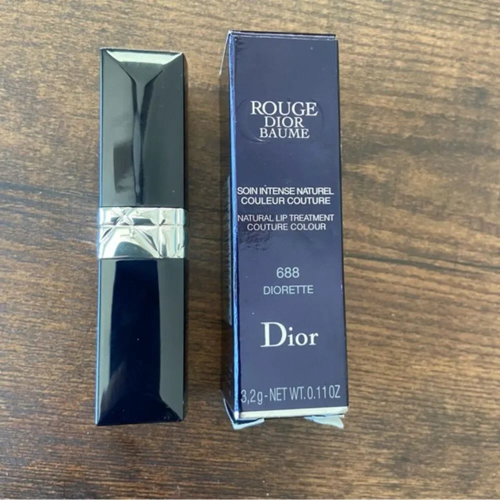 Dior Rogue Natural Lip Treatment Lipstick Pink 688 Diorette 3.2 g 0.11 oz NEW